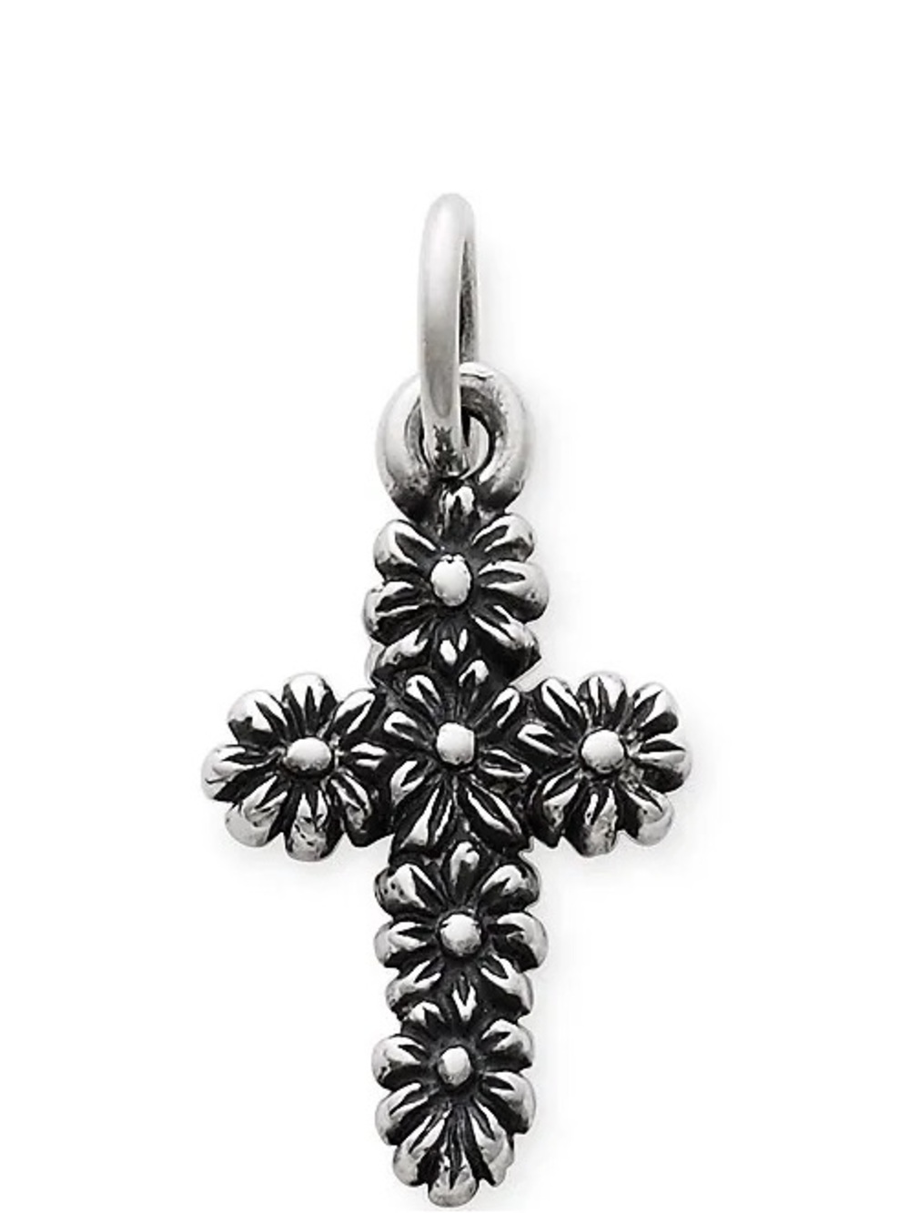 James Avery Margarita Flower Cross Pendant and Necklace